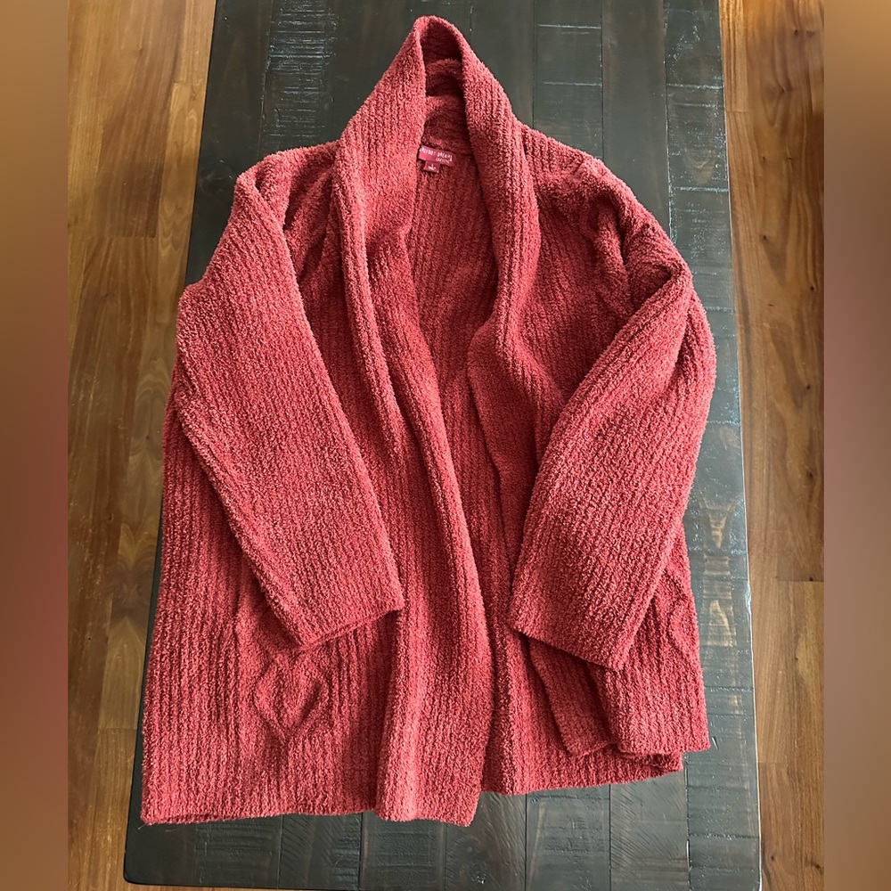 Barefoot Dreams Cozy Burgundy Cardigan
